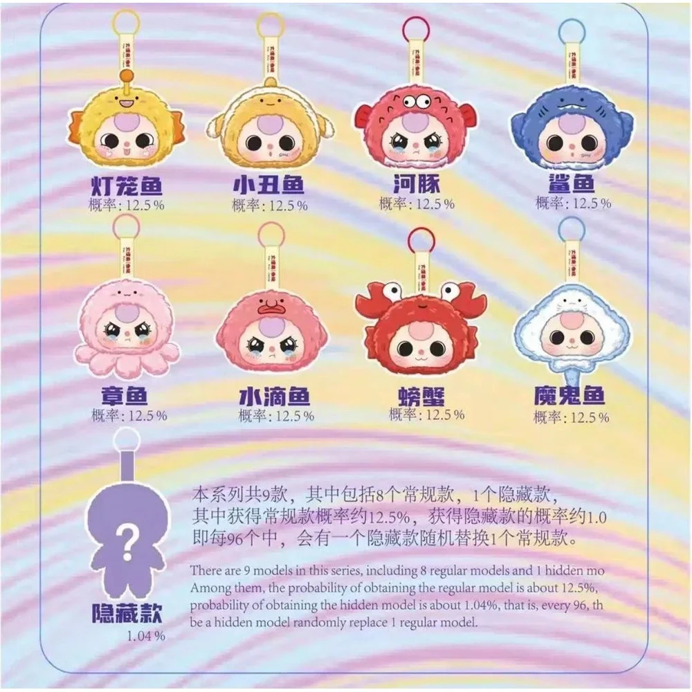 BABY THREE BB3‎ Romantic Ocean Series Blind Box Plush Toy Doll Zodiac Sealed NEW